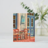 すべては、ギリシャのカフェメニュー郵便はがきよくあります 案内ポストカード (スタンド正面)