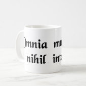 すべては、何も死にます変わりません コーヒーマグカップ (正面左)