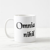 すべては、何も死にます変わりません コーヒーマグカップ (左)
