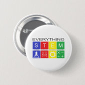 すべては-黒い文字を止めます 缶バッジ (正面&裏面)