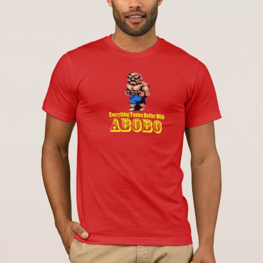 すべてはAboboとよりよく味がします! Tシャツ (正面)