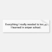 すべてはI実際に2バンパーの棒を知る必要がありました バンパーステッカー (正面)