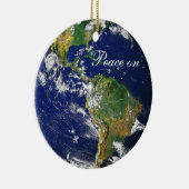 すべてへのEarth_Goodwillの青いMarble_Peace セラミックオーナメント (右)