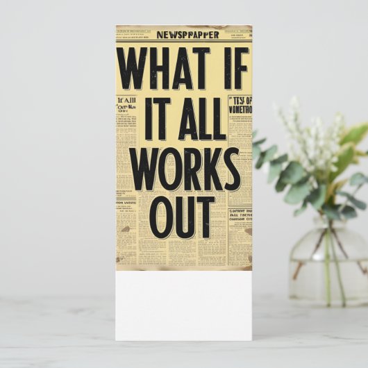 すべてもしがレトロ新聞のタイポグラフを作り出すもの メニュー (スタンド正面)