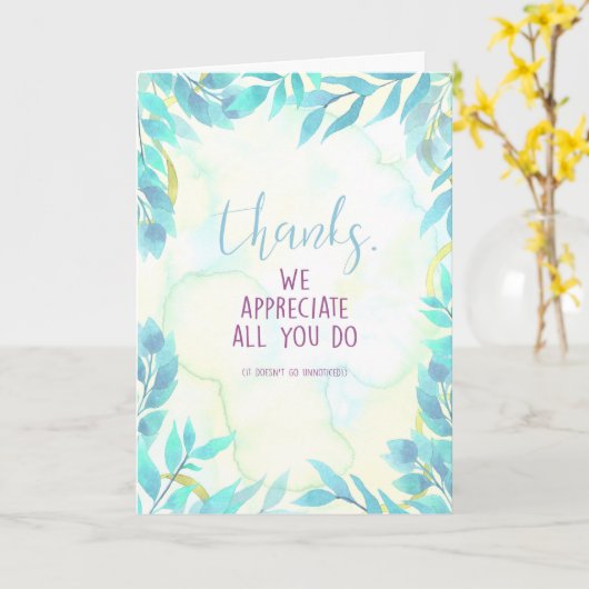 すべてをありがとう カード (黄色い花)