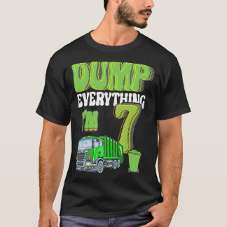 すべてをダンプim 7歳ごみトラック7th Bi Tシャツ