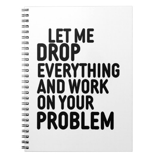 すべてをドロップ ノートブック (正面)