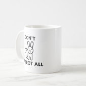 すべてをニンジンで表示しない コーヒーマグカップ (正面左)