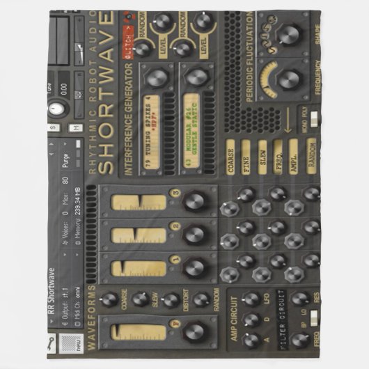 すべてを一面をおおってもらうハムオペレータのため フリースブランケット (正面)