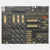 すべてを一面をおおってもらうハムオペレータのため フリースブランケット (正面(横))