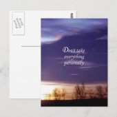 すべてを個人的に取り上げるな ポストカード (正面/裏面)