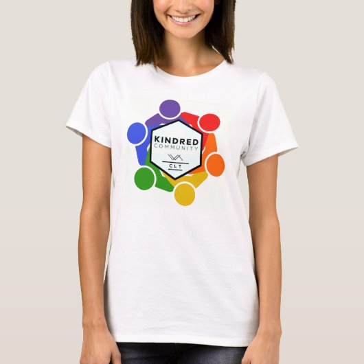 "すべてを受け入れて" 女性用ベーシックTシャツ Tシャツ (正面)