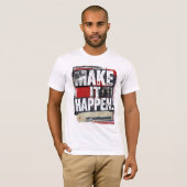 すべてを実現すはっきりしたるやる気を起こさせる- Tシャツ (正面フル)