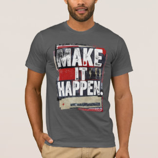 すべてを実現すはっきりしたるやる気を起こさせる- Tシャツ