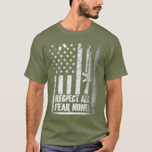 すべてを尊重-恐れなし!軍隊 Tシャツ