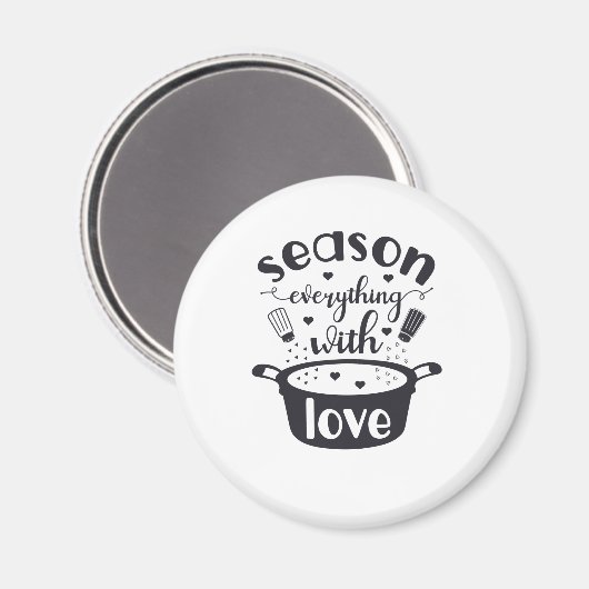 すべてを愛でシーズン冷蔵庫用マグネット マグネット (正面/裏面)