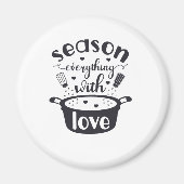 すべてを愛でシーズン冷蔵庫用マグネット マグネット (正面)