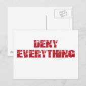 すべてを拒否 ポストカード (正面/裏面)