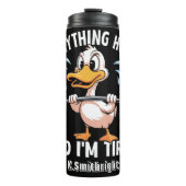 すべてを持ち上げるアヒルがグラフィックを傷つける タンブラー (正面)