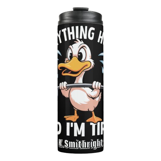 すべてを持ち上げるアヒルがグラフィックを傷つける タンブラー (正面)