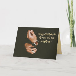 すべてを持っている人の記念日カード サンキューカード