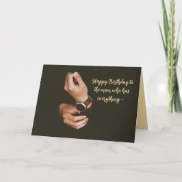 すべてを持っている人の記念日カード サンキューカード