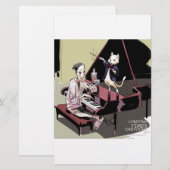 すべてを掌握する猫が指揮者になる おかしい 便箋 (正面/裏面)