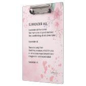 すべてを放棄 – エンパワメントやる気を起こさせるの詩 クリップボード (左)