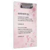 すべてを放棄 – エンパワメントやる気を起こさせるの詩 クリップボード (右)