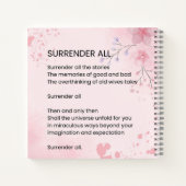 すべてを放棄 – エンパワメントやる気を起こさせるの詩 ノートブック (裏面)