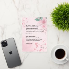 すべてを放棄 – エンパワメントやる気を起こさせるの詩 箔グリーティングカード