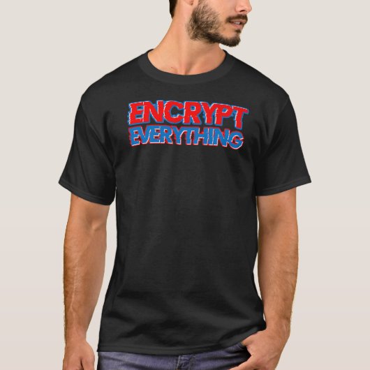 すべてを暗号化 Tシャツ (正面)