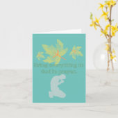 すべてを神に祈りの言葉させる カード (黄色い花)