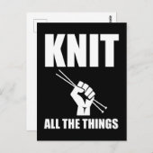 すべてを編むおもしろい編み物 ポストカード (正面/裏面)