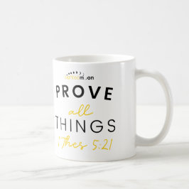 すべてを証明する引用文白 コーヒーマグカップ