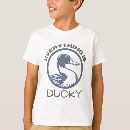 すべてアヒルだ Tシャツ (正面)