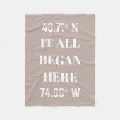 すべてカスタムの座標を開始 フリースブランケット (正面)