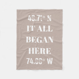 すべてカスタムの座標を開始 フリースブランケット