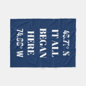 すべてカスタムの座標を開始 フリースブランケット (正面(横))