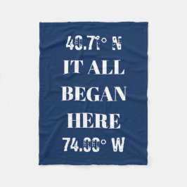 すべてカスタムの座標を開始 フリースブランケット