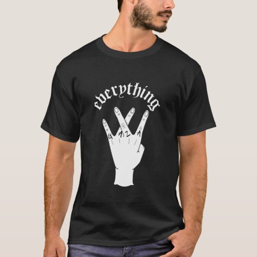 すべてガザの黒 Tシャツ (正面)