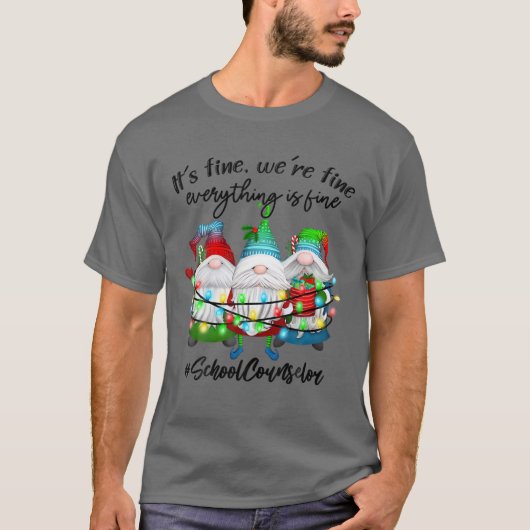すべてスクールカウンセ素晴らしルのクリスマスクリスマス Tシャツ (正面)