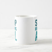 すべてストップの返信 コーヒーマグカップ (中央)