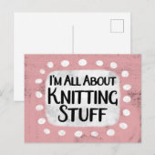 すべてバージョン編み物物はがき ポストカード (正面/裏面)