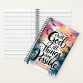 すべてパーソナライズされたが可能なジャーナル ノートブック (内側)