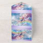 すべてパーソナライズされたの1つの誕生日招待状 オールインワン招待状 (外側)