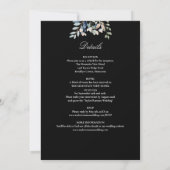 すべてフローラ白黒結婚で 招待状 (裏面)