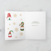 すべてメリーかわいい格言ホリデーカード カード (内部)