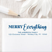 すべてメリーが常に青い幸せモダンだ ラベル (インサイチュ)