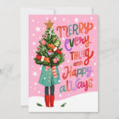 すべてメリーとハッピーいつも可愛いクリスマス シーズンカード (正面)